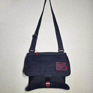 vintage y2k 2000s roxy denim crossbody bag